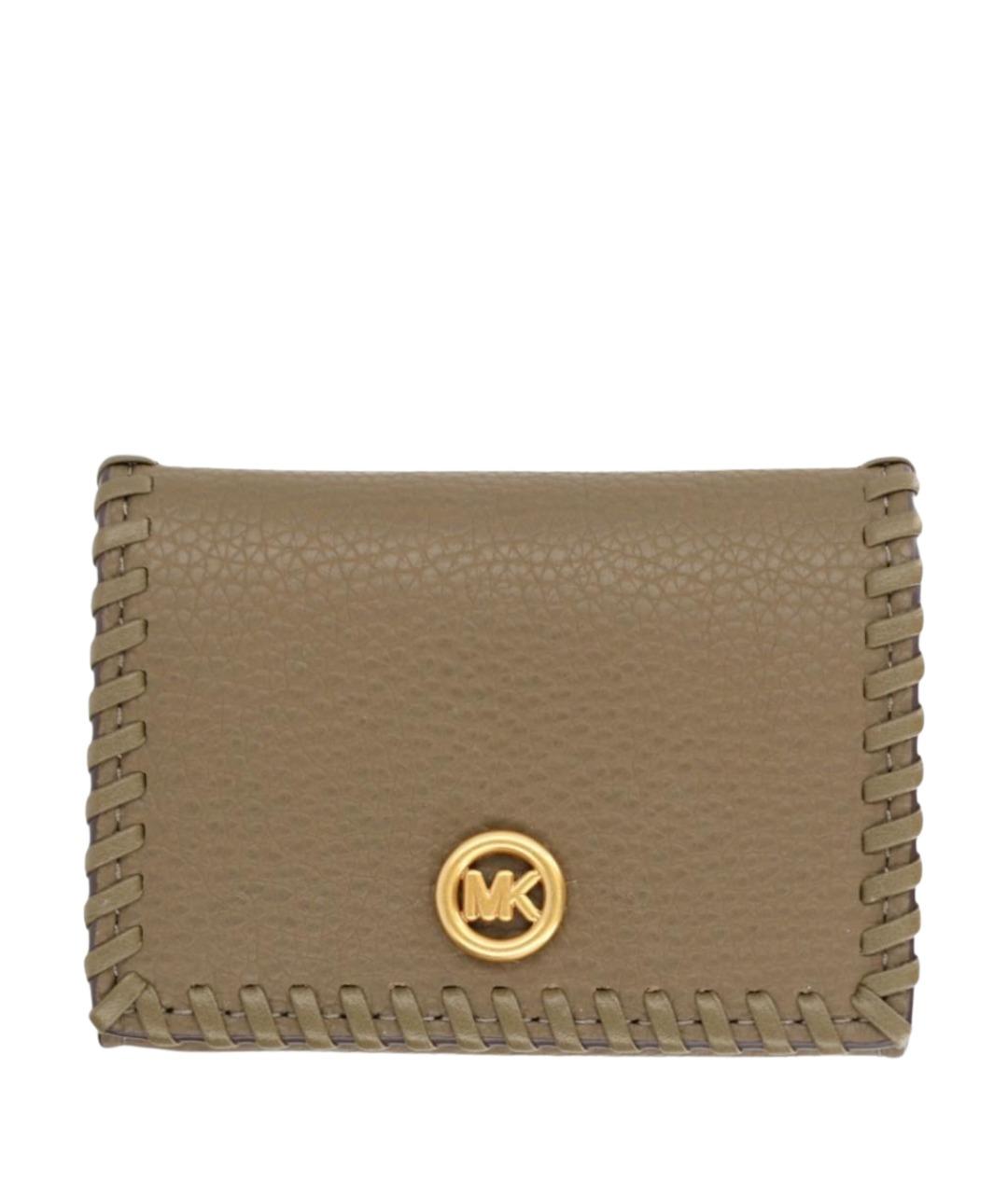 MICHAEL KORS Коричневый кожаный кошелек, фото 1