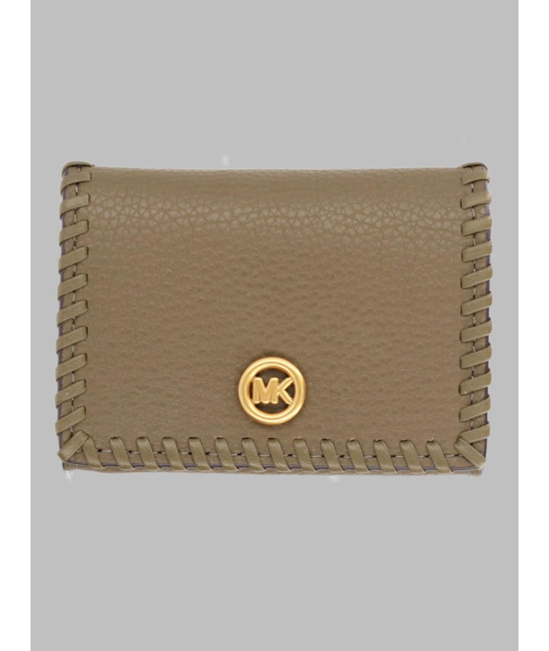 MICHAEL KORS Коричневый кожаный кошелек, фото 3