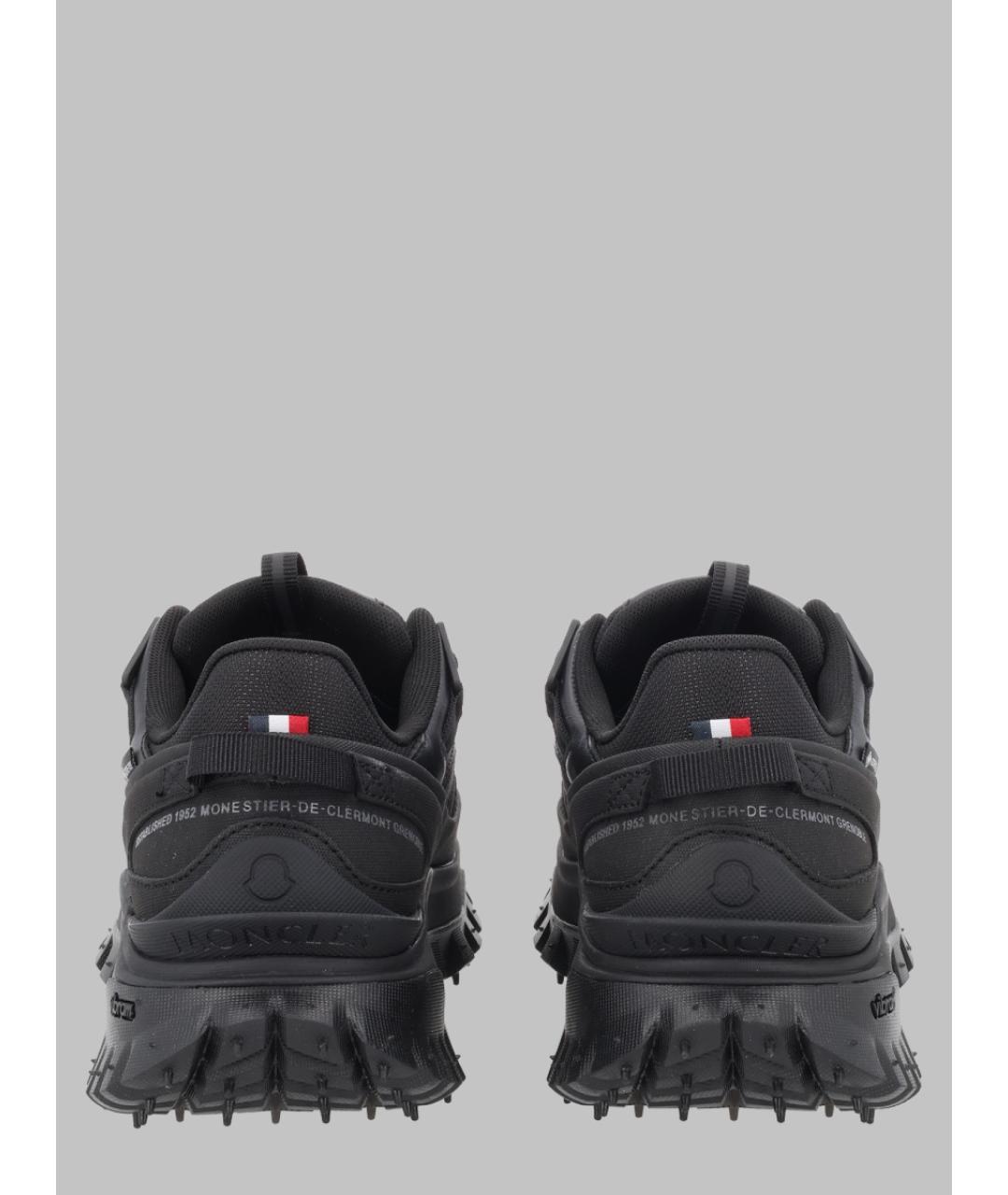 MONCLER Черные синтетические кроссовки, фото 2