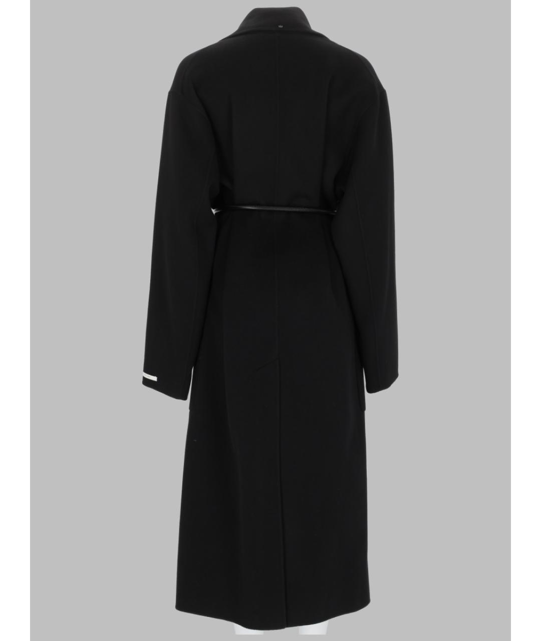 SPORTMAX Черное шерстяное пальто, фото 2
