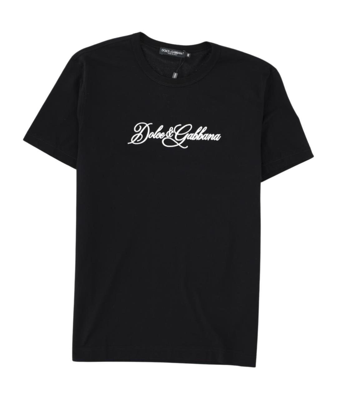 DOLCE&GABBANA Черная хлопковая футболка, фото 1