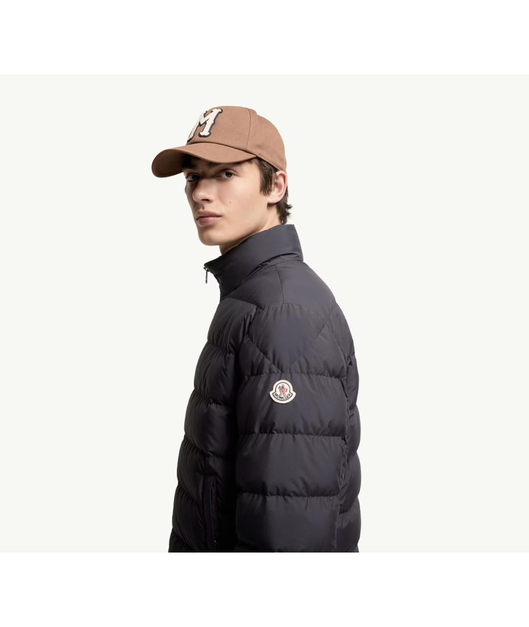 MONCLER Синяя полиэстеровая куртка, фото 3