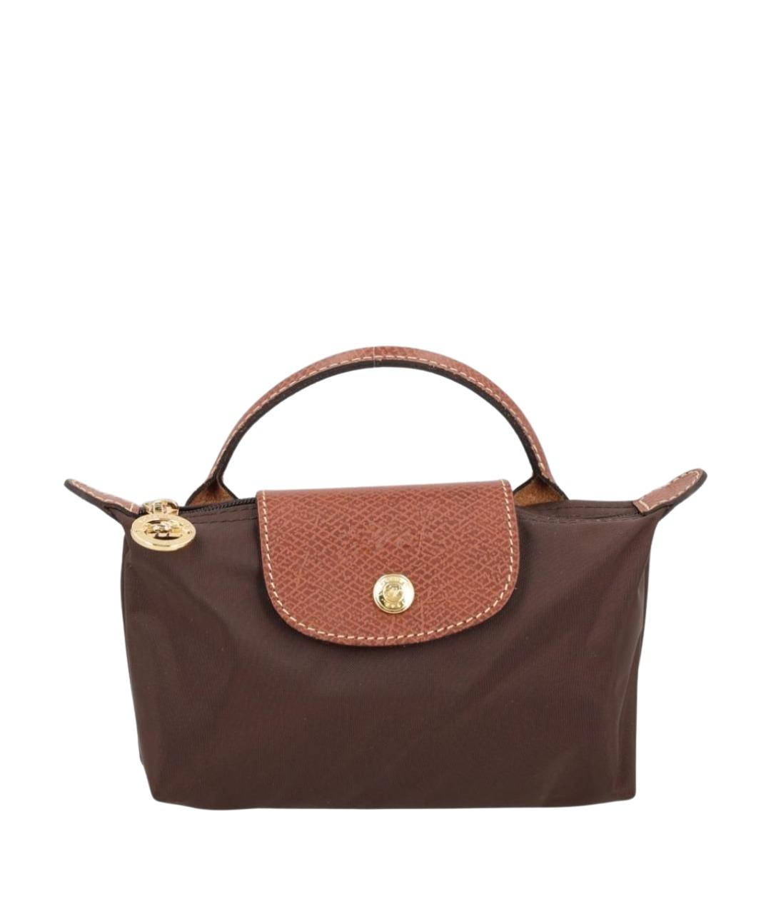 LONGCHAMP Коричневая синтетическая сумка тоут, фото 1