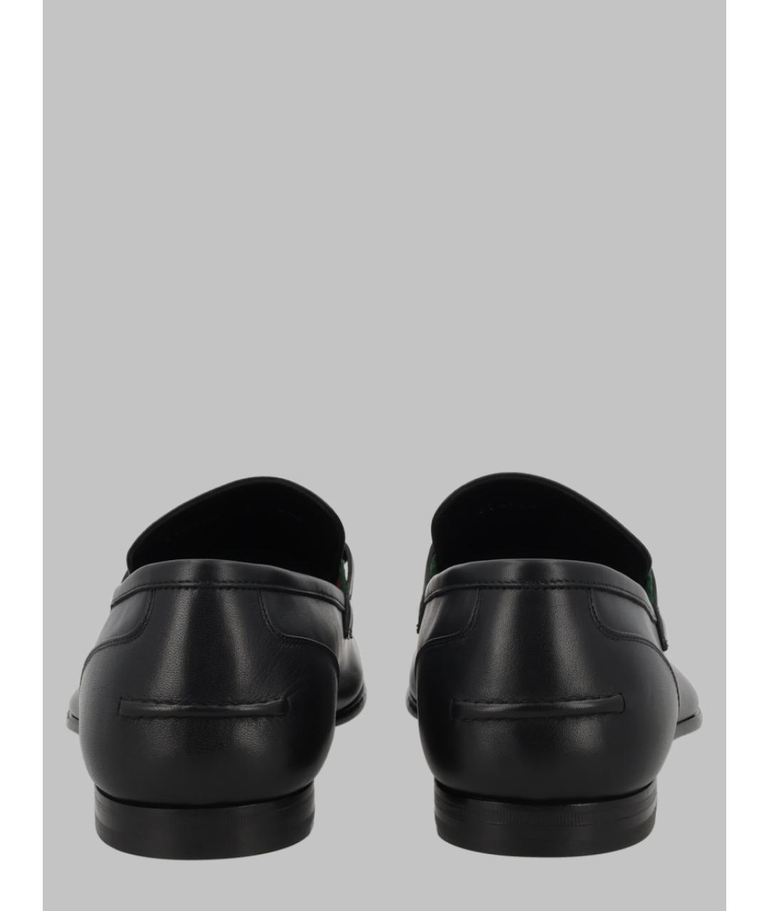 GUCCI Черные кожаные лоферы, фото 2