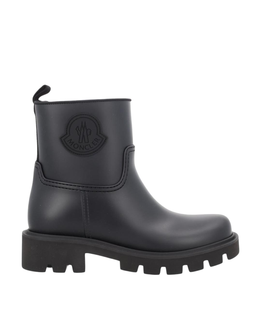MONCLER Черные синтетические ботинки, фото 1