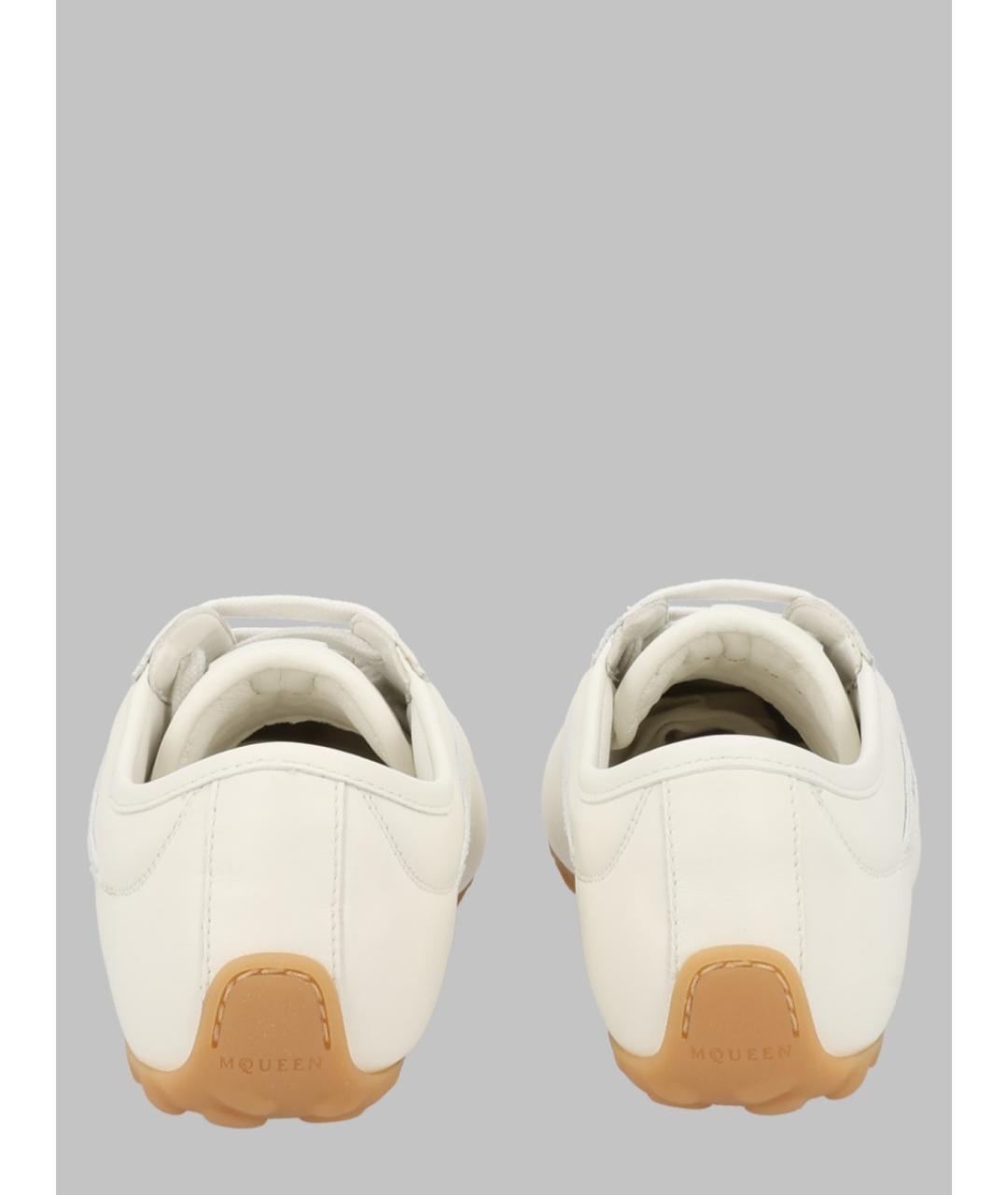 ALEXANDER MCQUEEN Белые кожаные кеды, фото 2