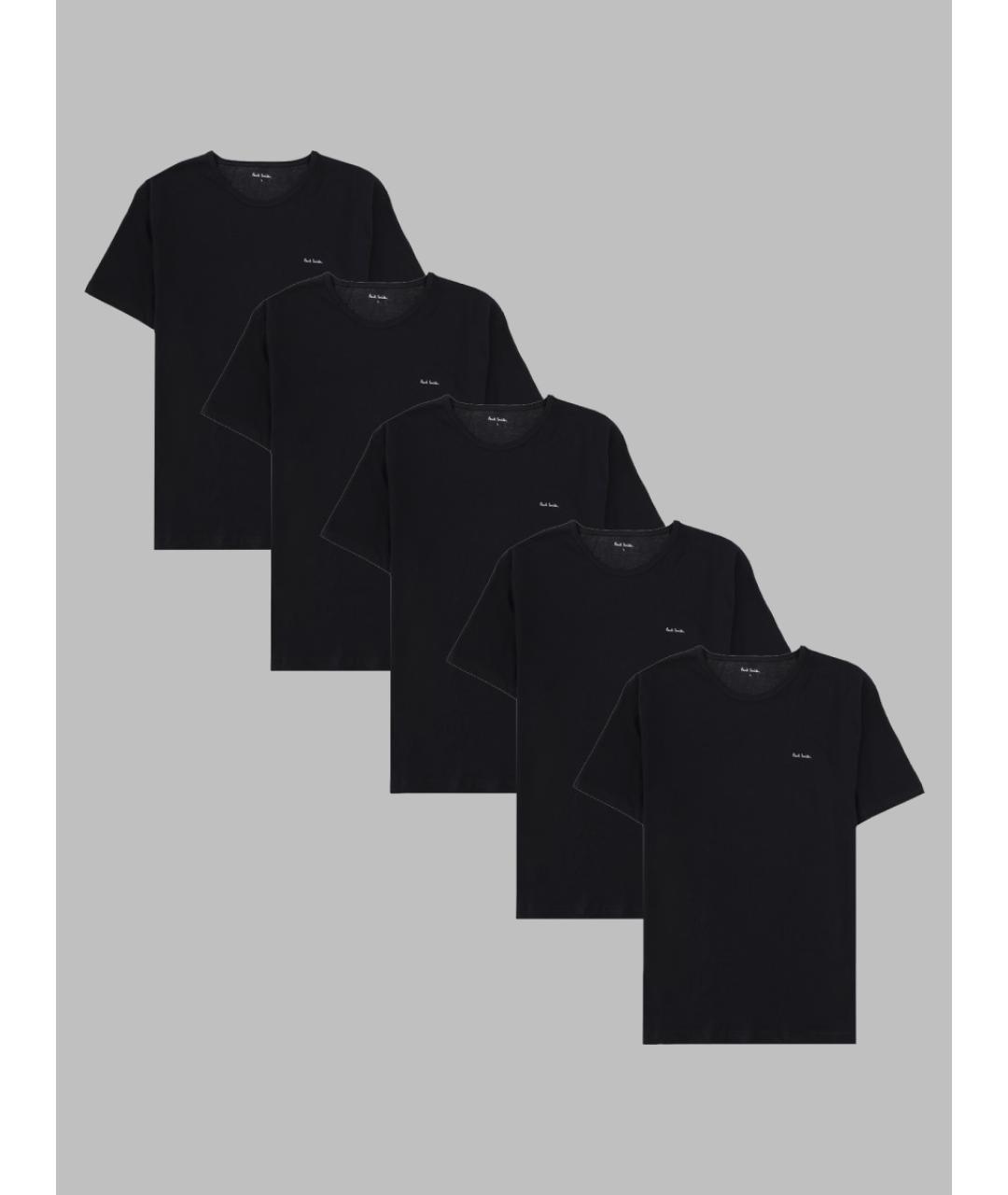 PAUL SMITH Черная хлопковая футболка, фото 3