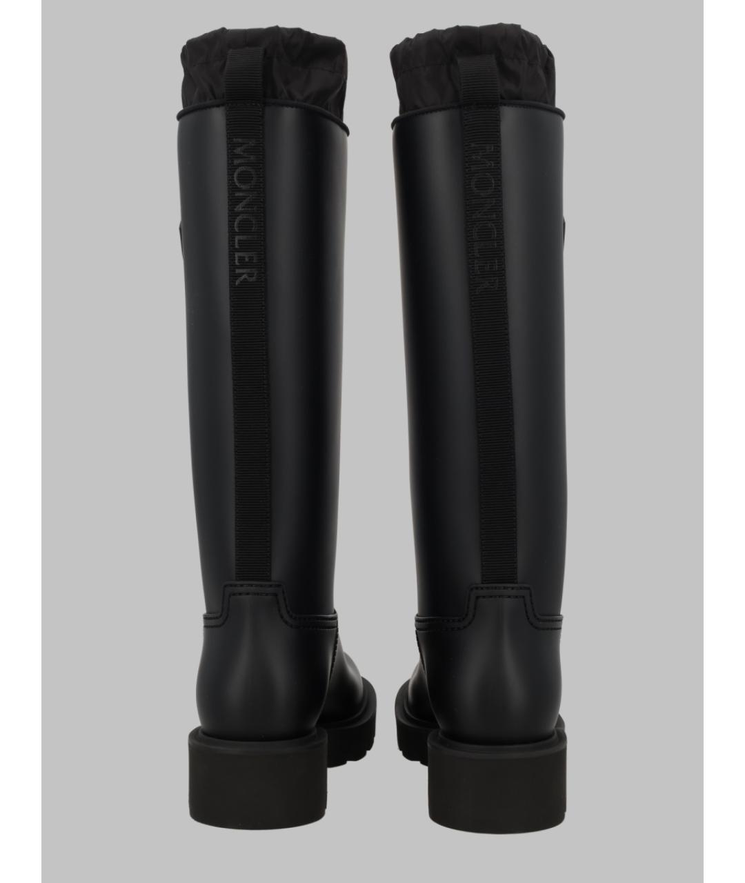 MONCLER Черные резиновые сапоги, фото 2
