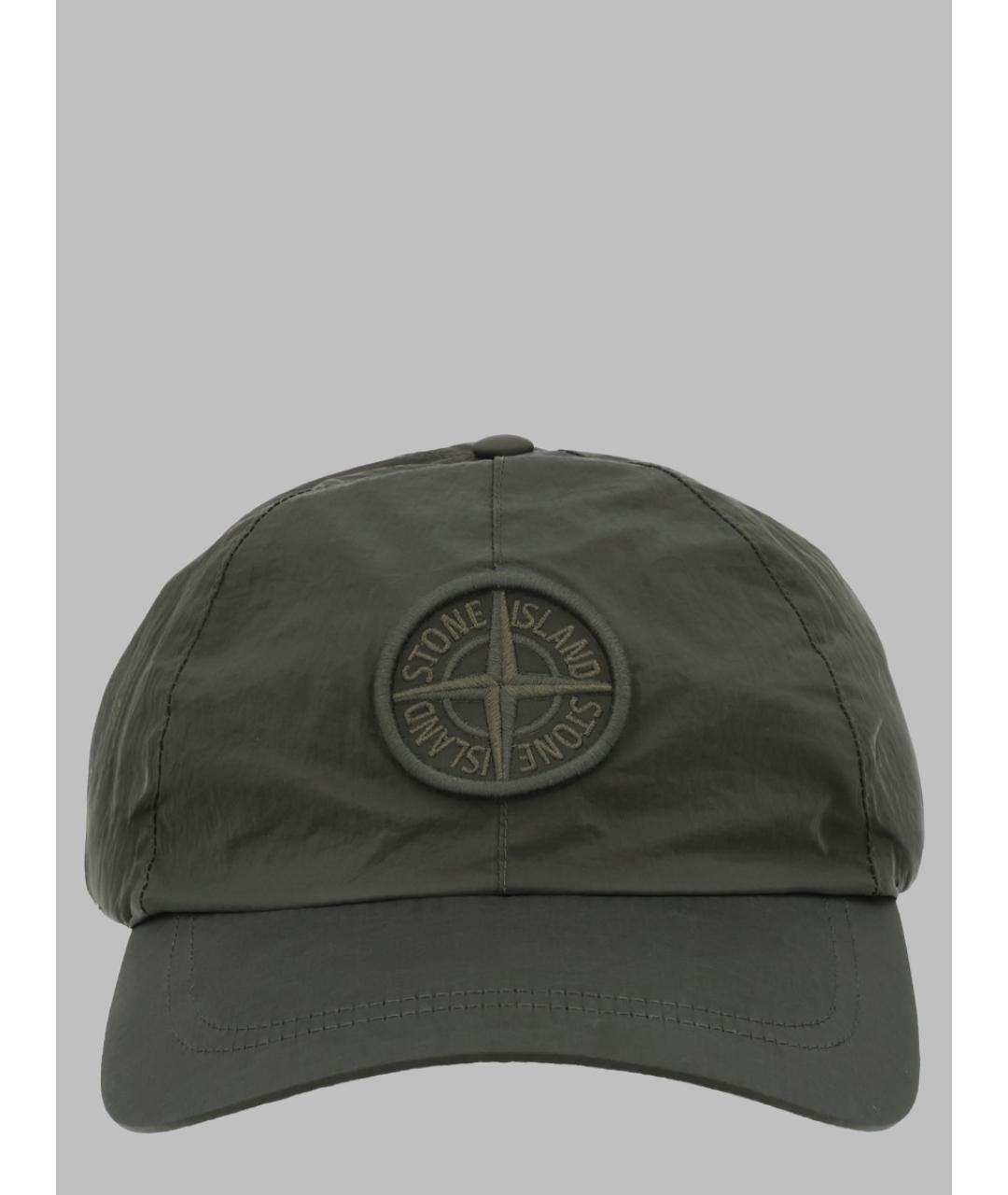 STONE ISLAND Зеленая синтетическая кепка/бейсболка, фото 3