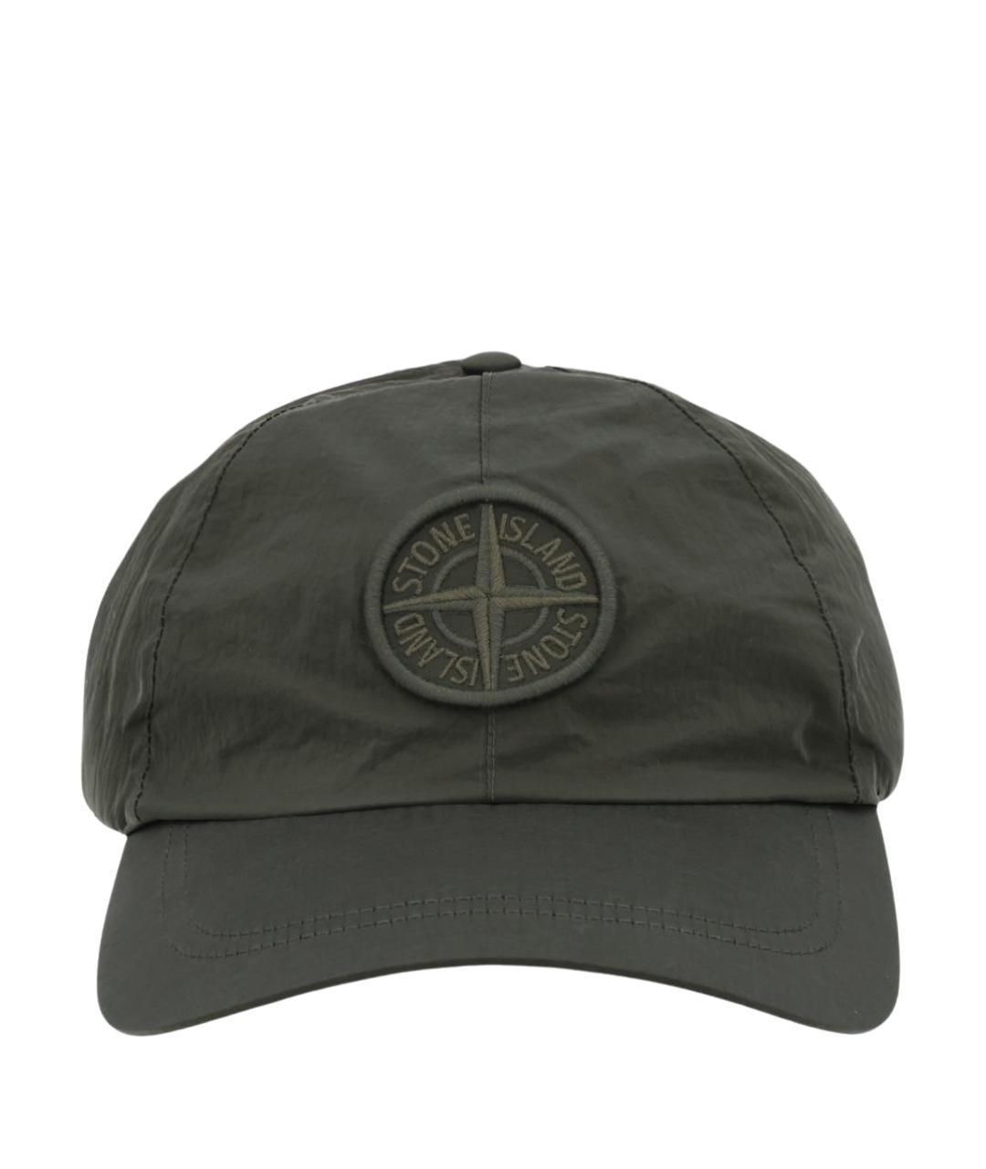 STONE ISLAND Зеленая синтетическая кепка/бейсболка, фото 1