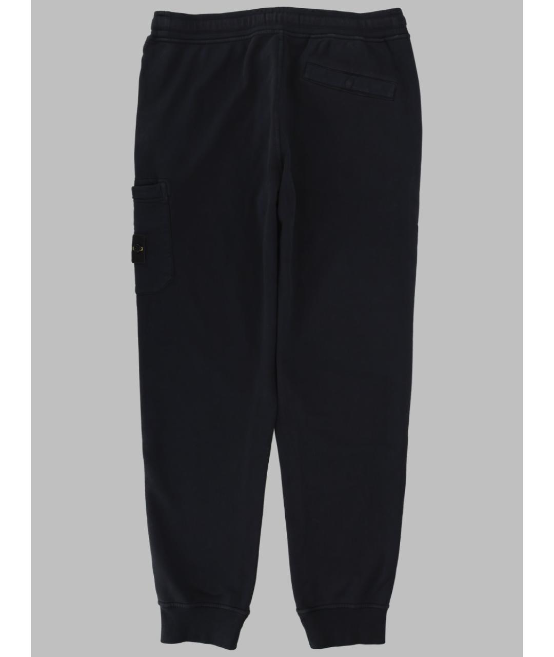 STONE ISLAND Синие хлопковые повседневные брюки, фото 2