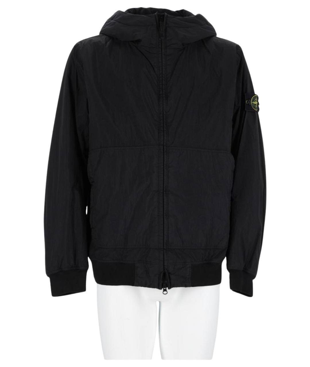 STONE ISLAND Черная полиамидовая куртка, фото 1