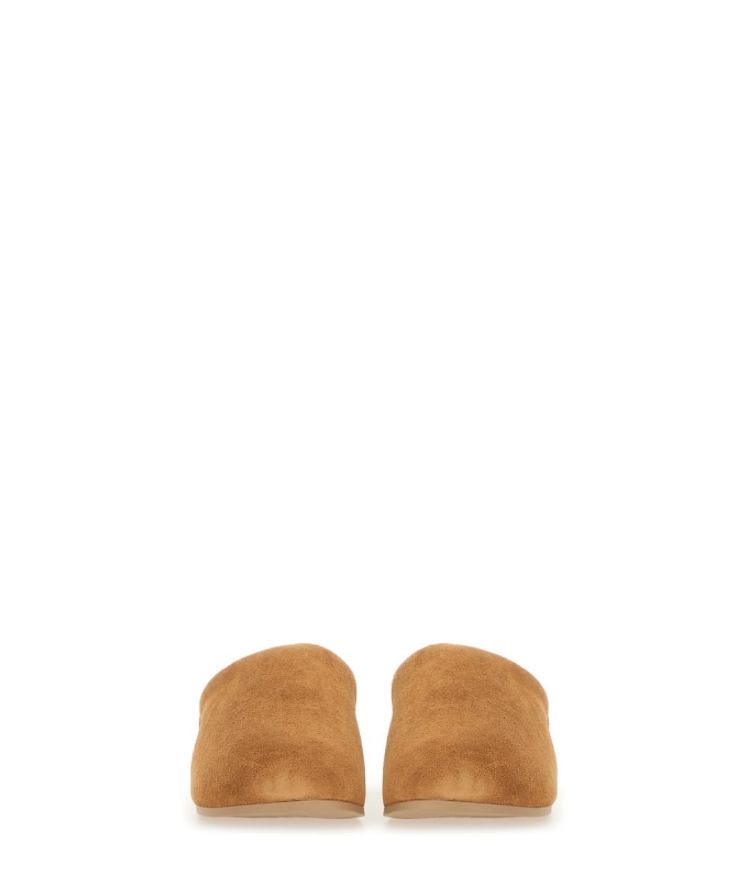 UGG Бежевые замшевые сабо, фото 4