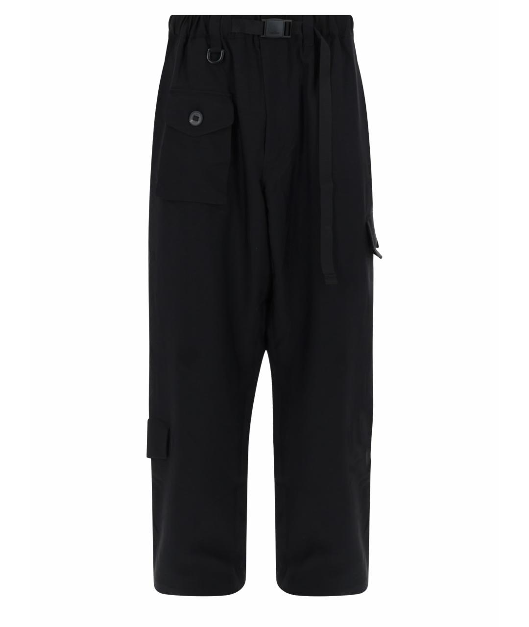 Y-3 Черные полиэстеровые повседневные брюки, фото 1