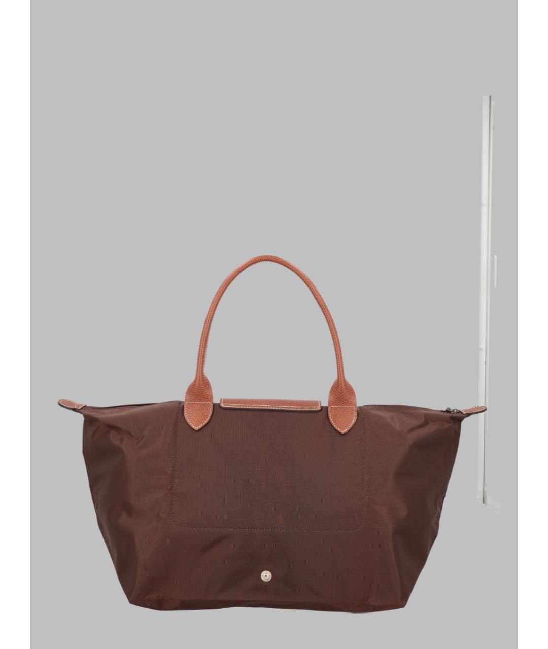 LONGCHAMP Коричневая нейлоновая сумка тоут, фото 2
