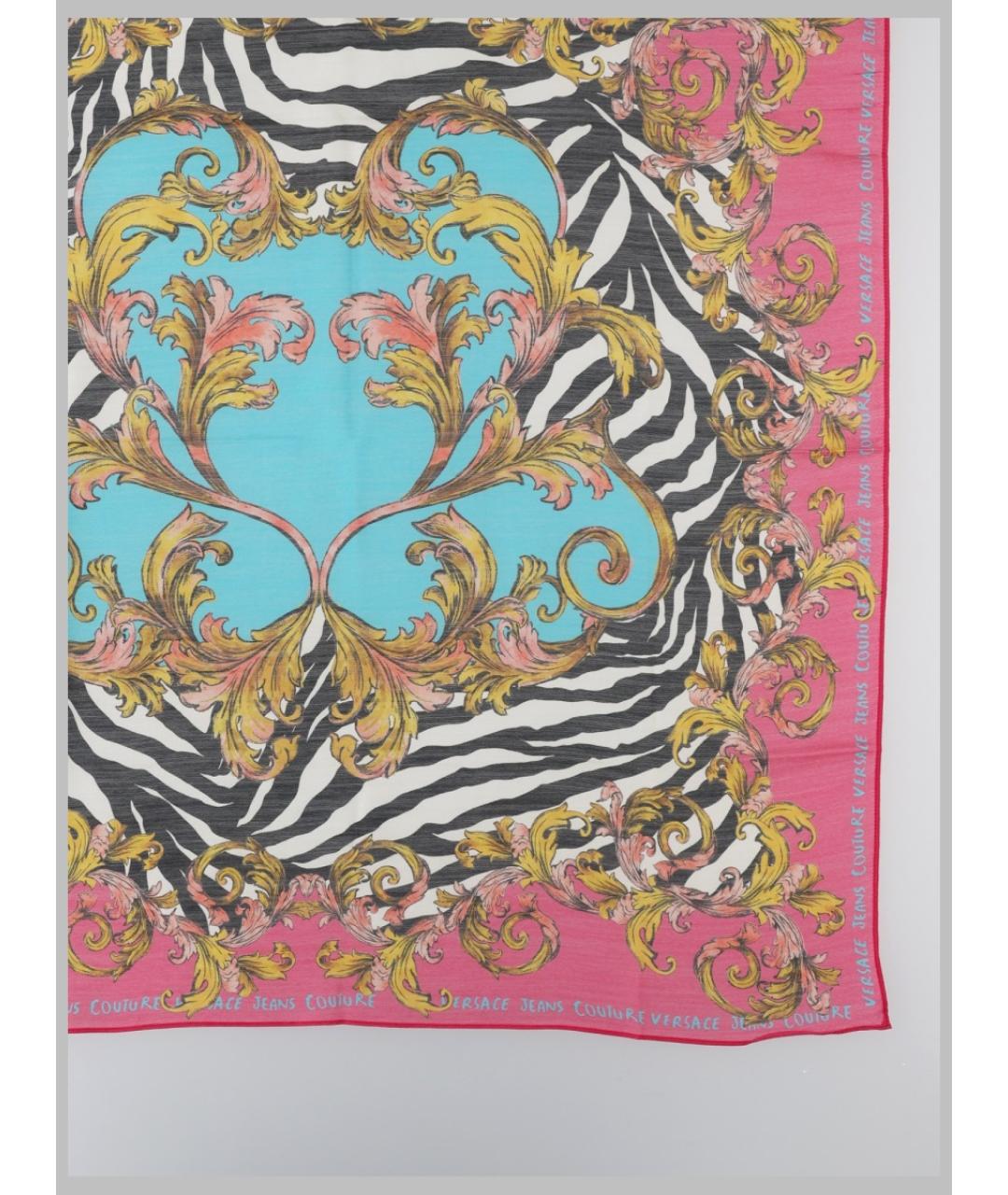 VERSACE JEANS COUTURE Мульти шерстяной шарф, фото 2