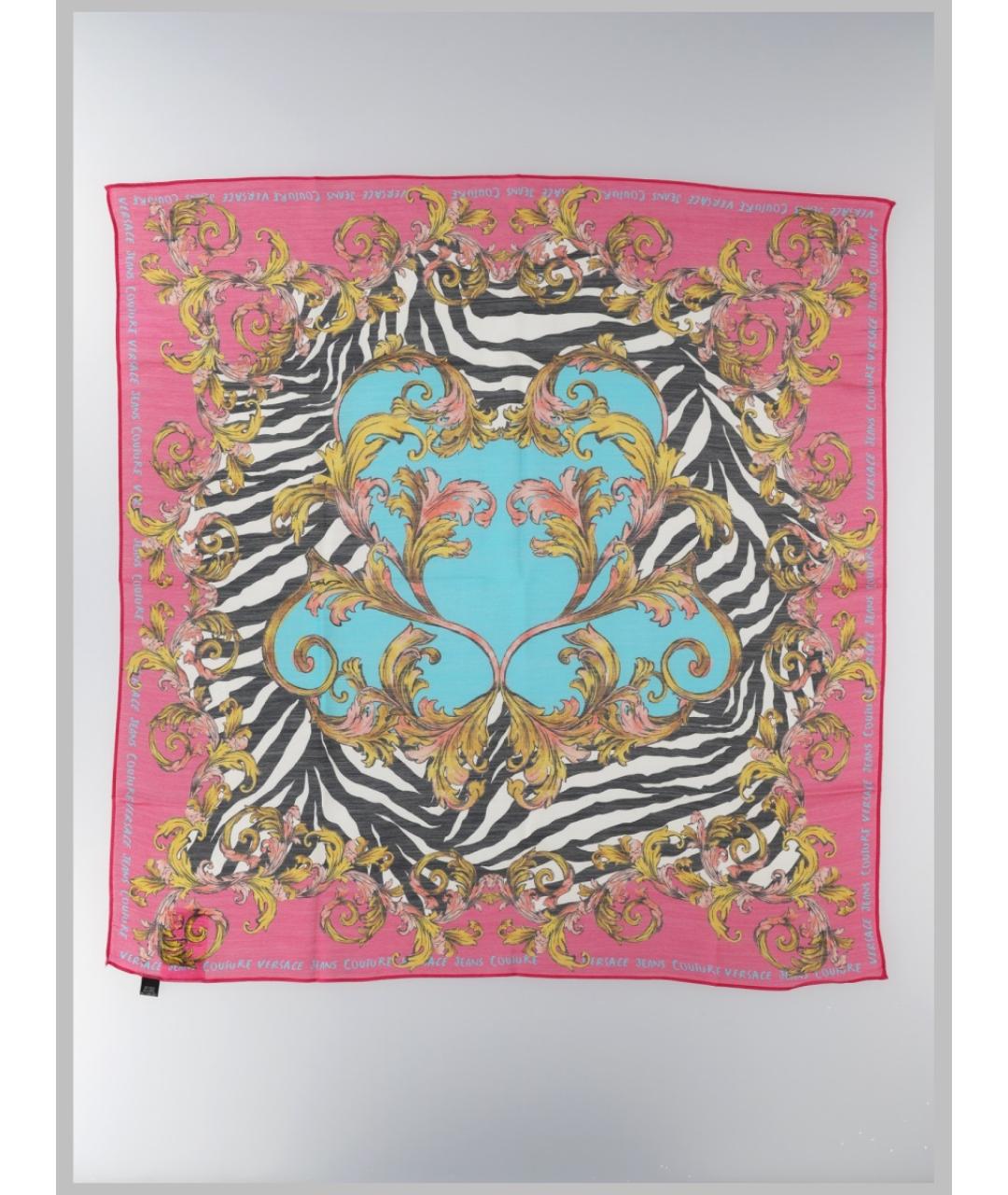 VERSACE JEANS COUTURE Мульти шерстяной шарф, фото 3