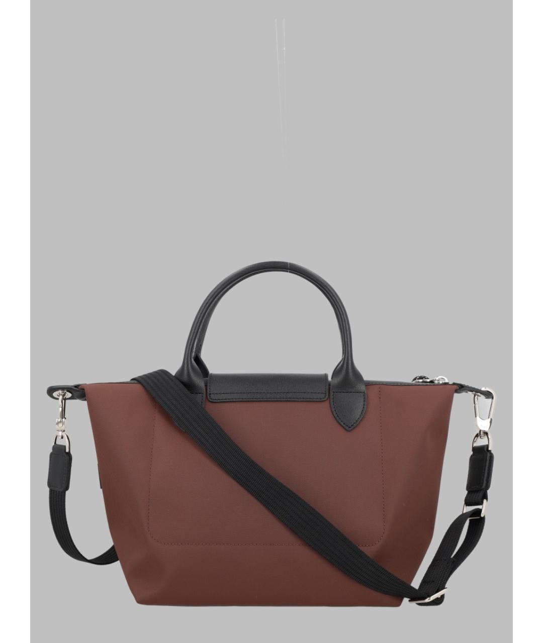 LONGCHAMP Коричневая синтетическая сумка тоут, фото 2