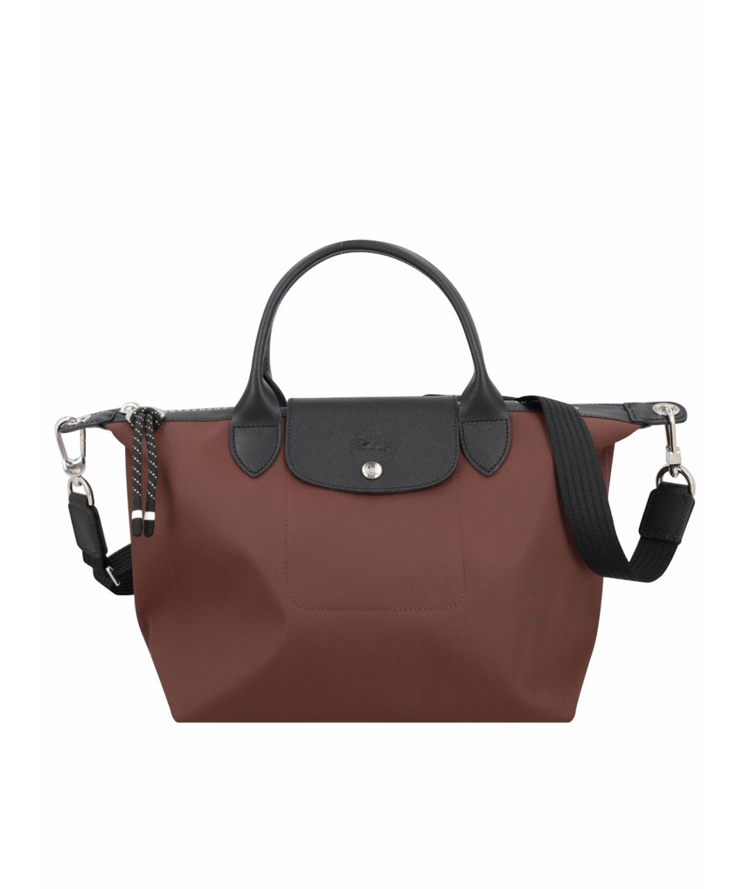 LONGCHAMP Коричневая синтетическая сумка тоут, фото 1