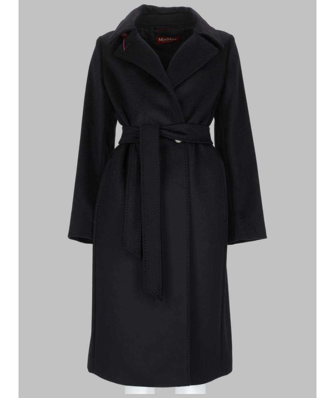 MAX MARA Черное шерстяное пальто, фото 3