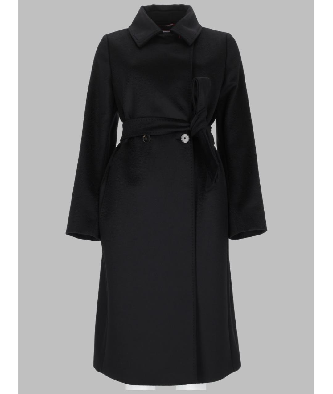 MAX MARA Черное шерстяное пальто, фото 2