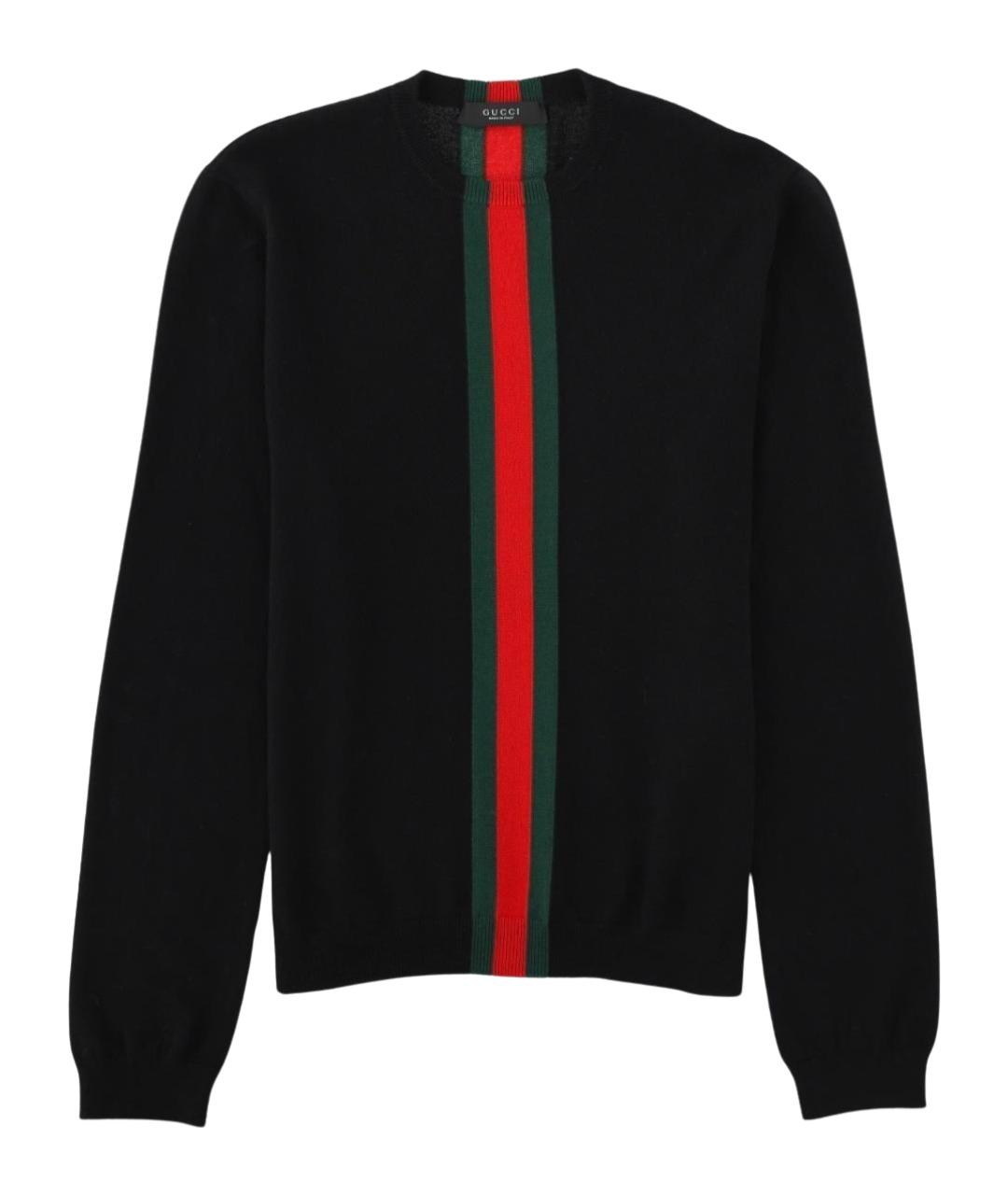GUCCI Черный кашемировый джемпер / свитер, фото 1