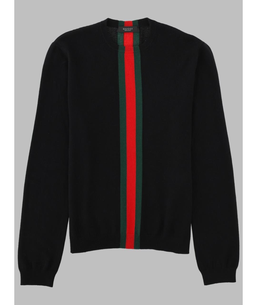 GUCCI Черный кашемировый джемпер / свитер, фото 3