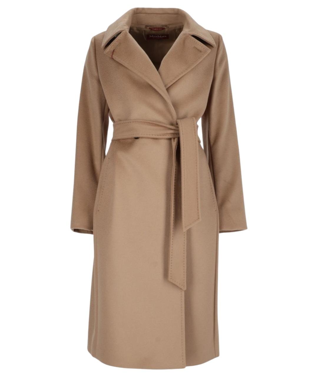 MAX MARA Бежевое шерстяное пальто, фото 1