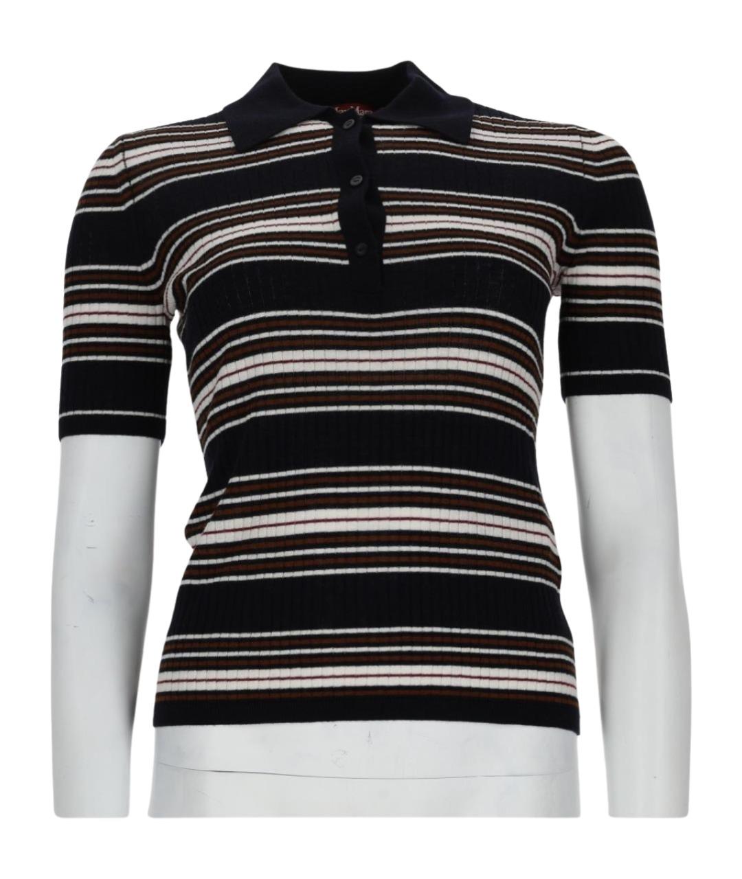 MAX MARA Мульти шелковая футболка, фото 1