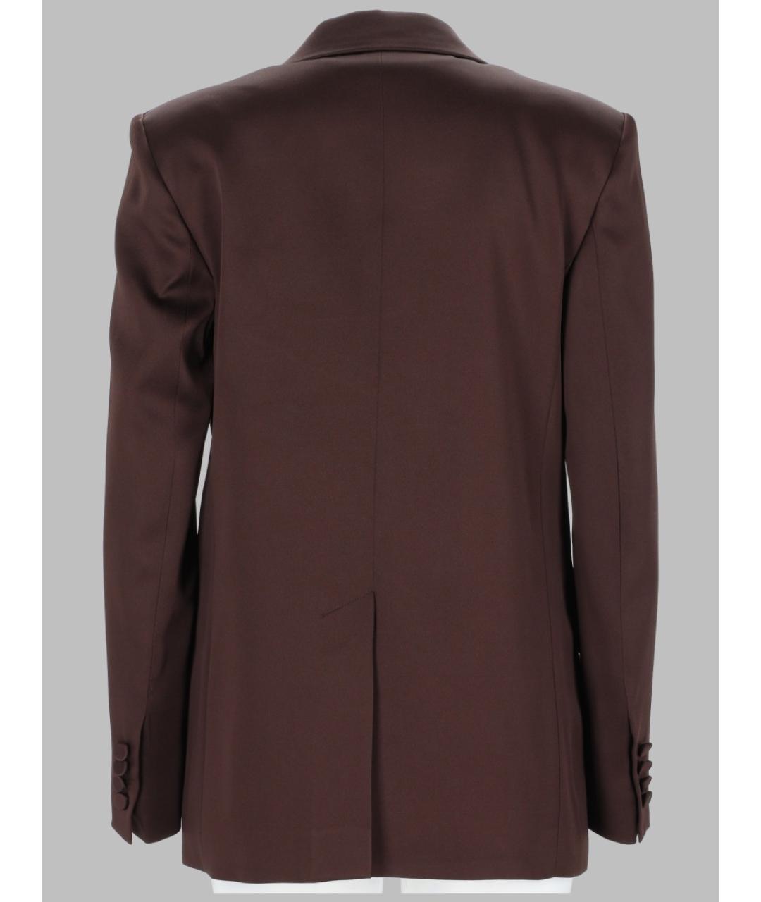 MAX MARA Бордовый ацетатный жакет/пиджак, фото 2