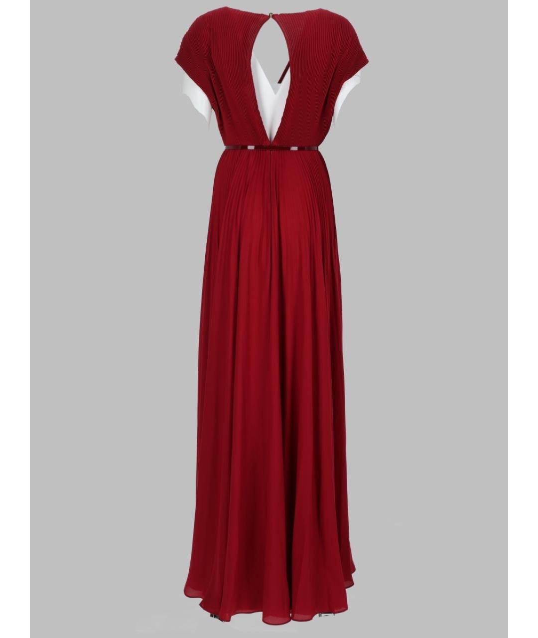 MAX MARA Красное полиэстеровое вечернее платье, фото 2