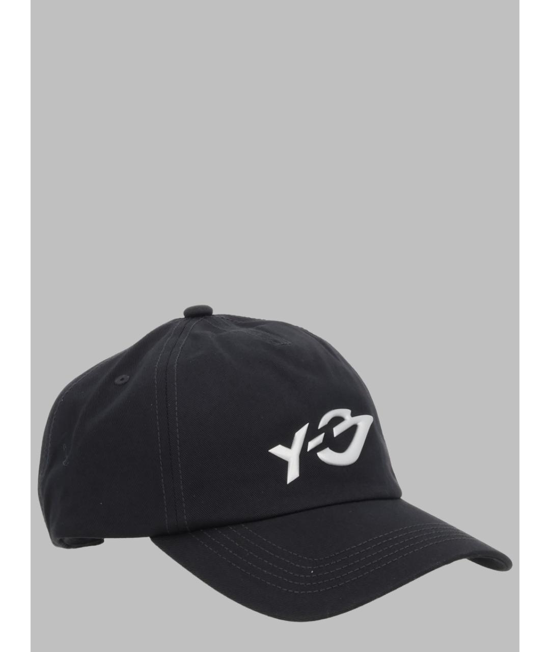 Y-3 Черная хлопковая кепка, фото 2