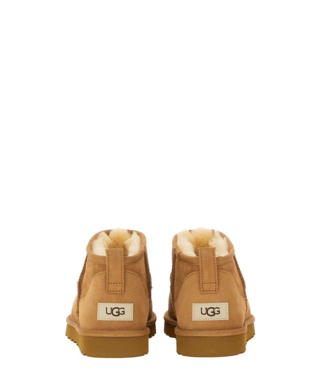 UGG Бежевые замшевые низкие ботинки, фото 3