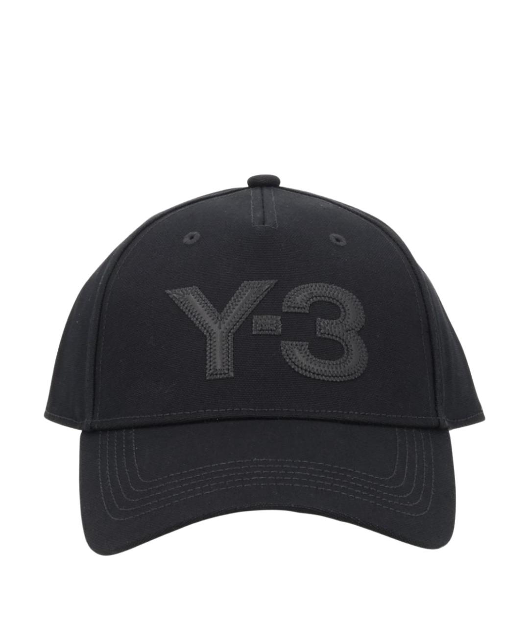 Y-3 Черная хлопковая кепка, фото 1