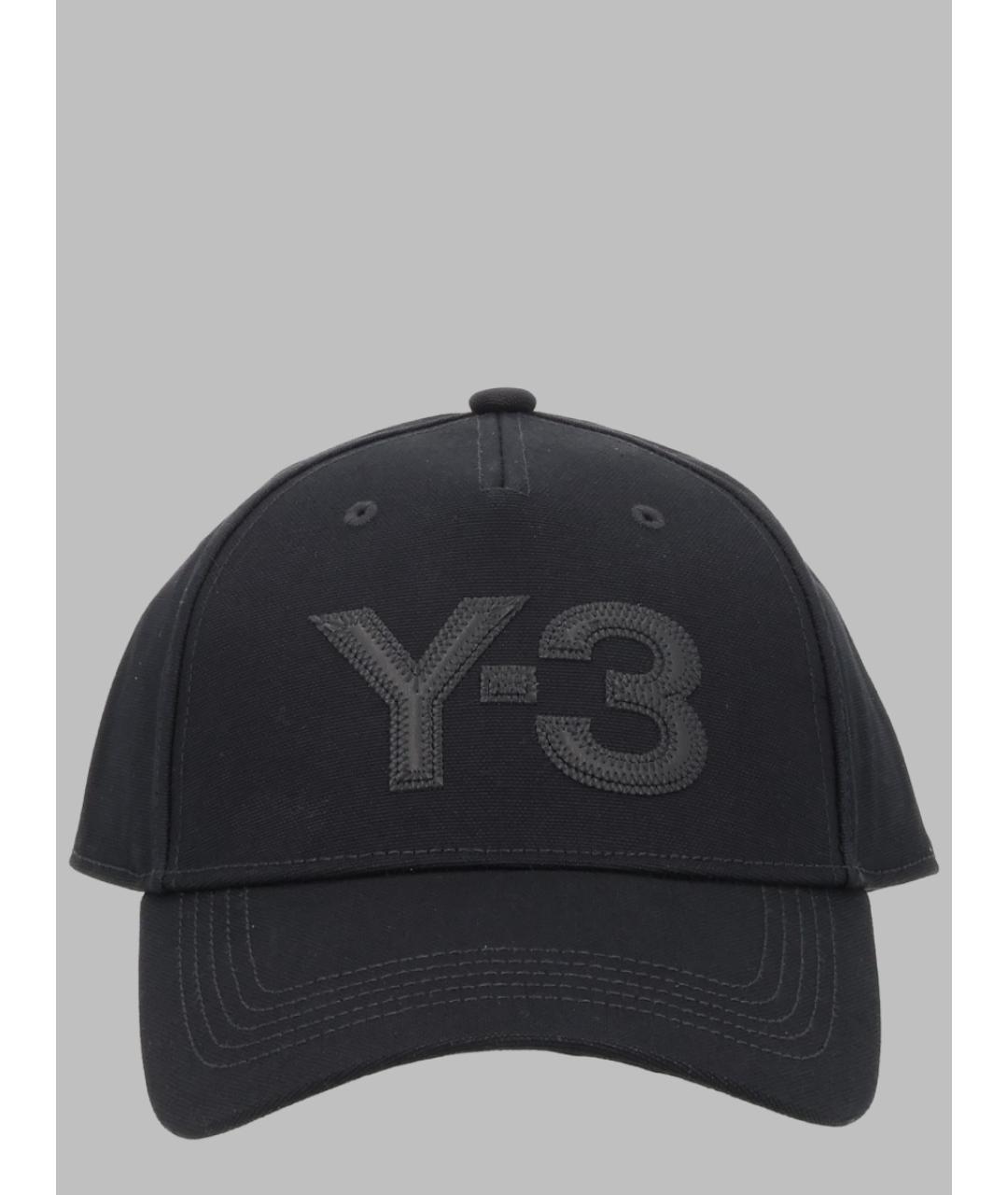 Y-3 Черная хлопковая кепка, фото 3