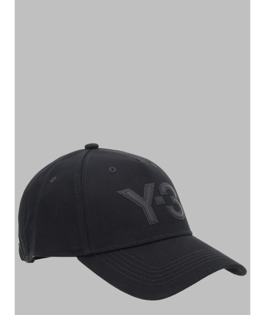 Y-3 Черная хлопковая кепка, фото 2