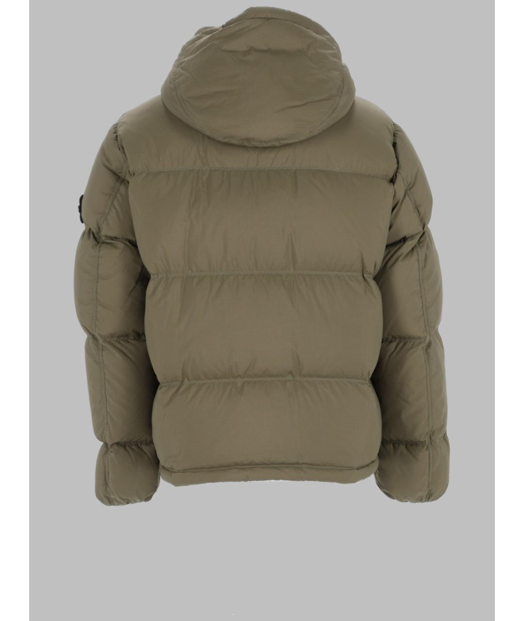 STONE ISLAND Хаки полиамидовая куртка, фото 2