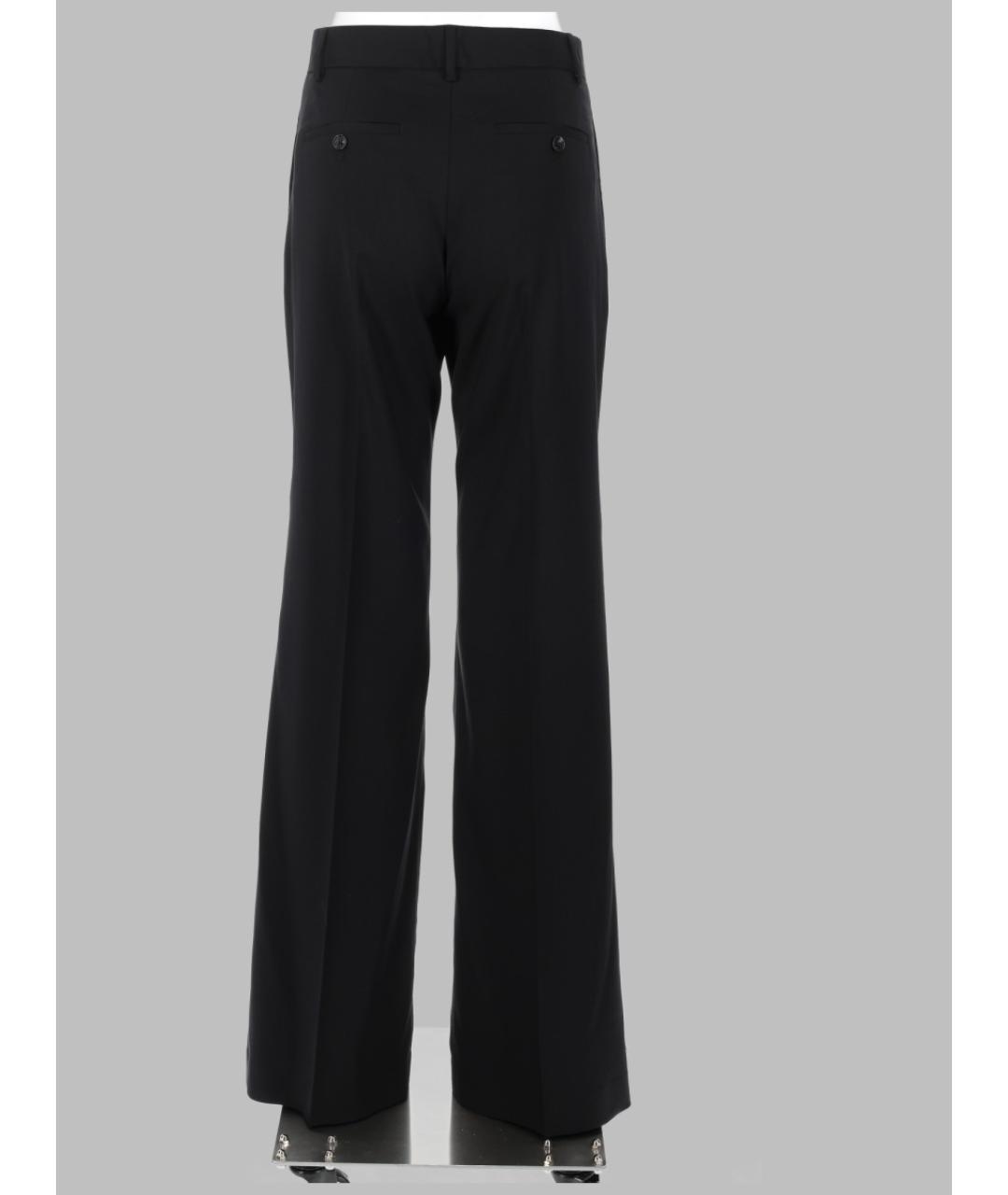PAUL SMITH Черные шерстяные прямые брюки, фото 2