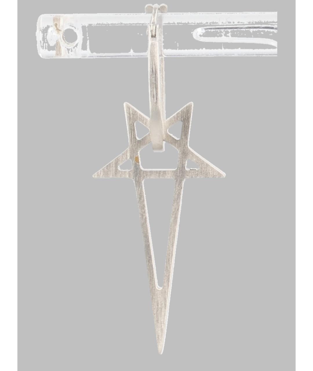 RICK OWENS Серебряные серебряные серьги, фото 3