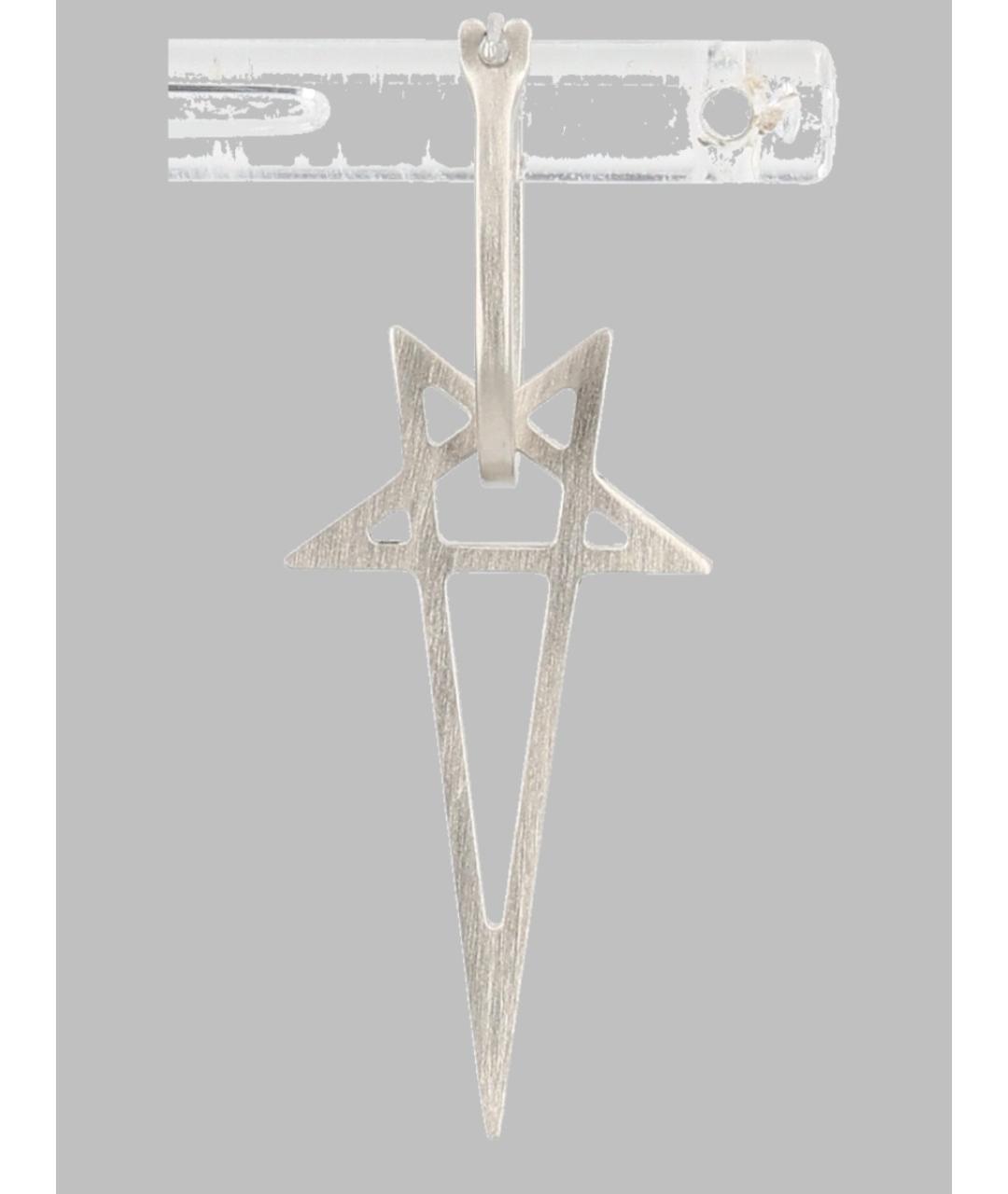 RICK OWENS Серебряные серебряные серьги, фото 2