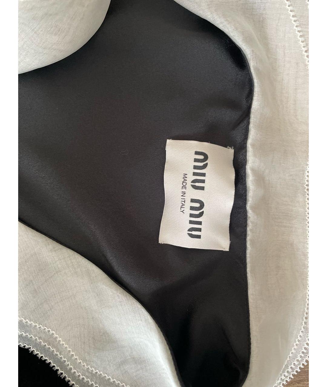 MIU MIU Черное вискозное повседневное платье, фото 3