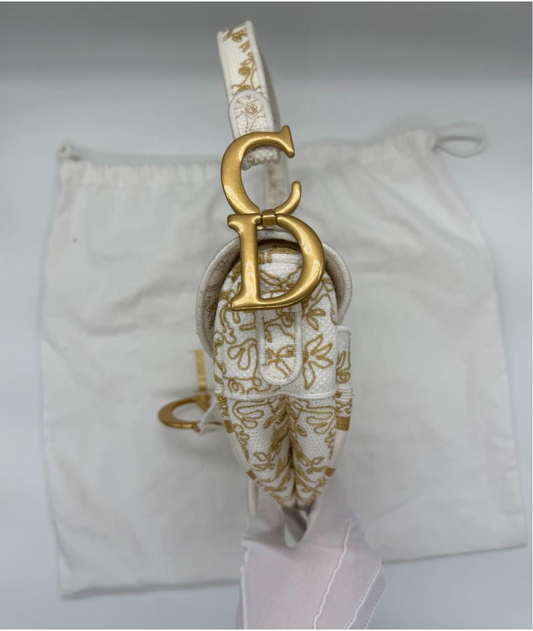CHRISTIAN DIOR Белая сумка через плечо, фото 4