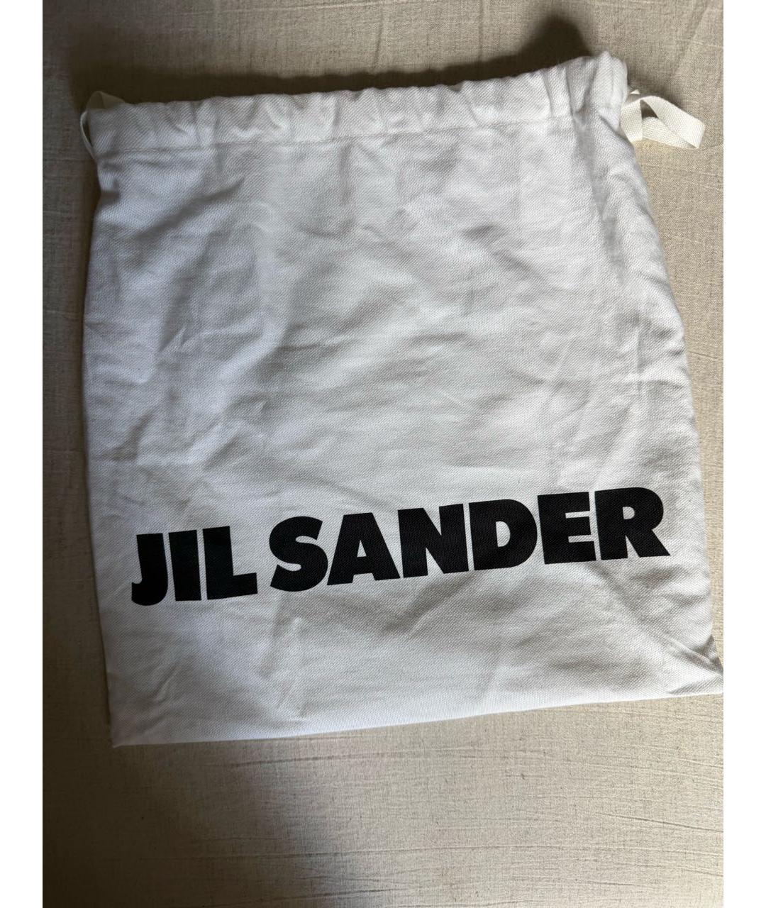 JIL SANDER Коричневая кожаная сумка через плечо, фото 4