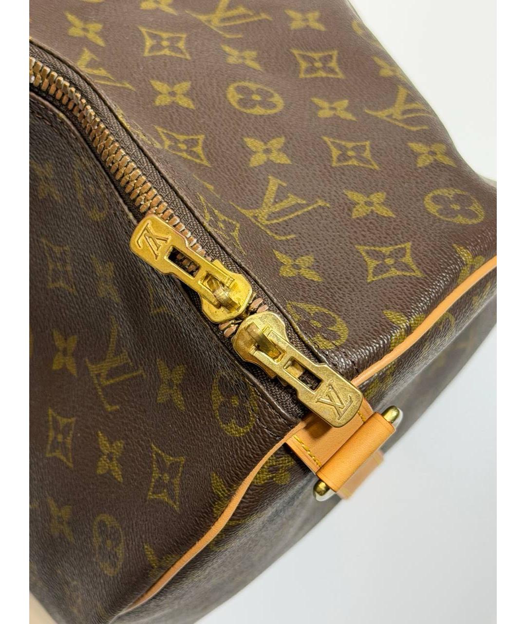 LOUIS VUITTON Коричневая канва дорожная/спортивная сумка, фото 5