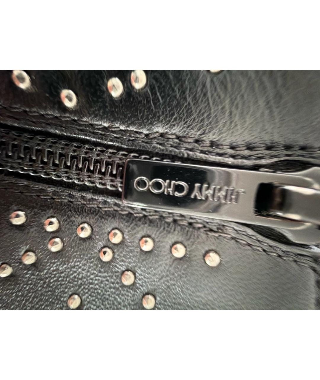 JIMMY CHOO Черные кожаные ботинки, фото 7