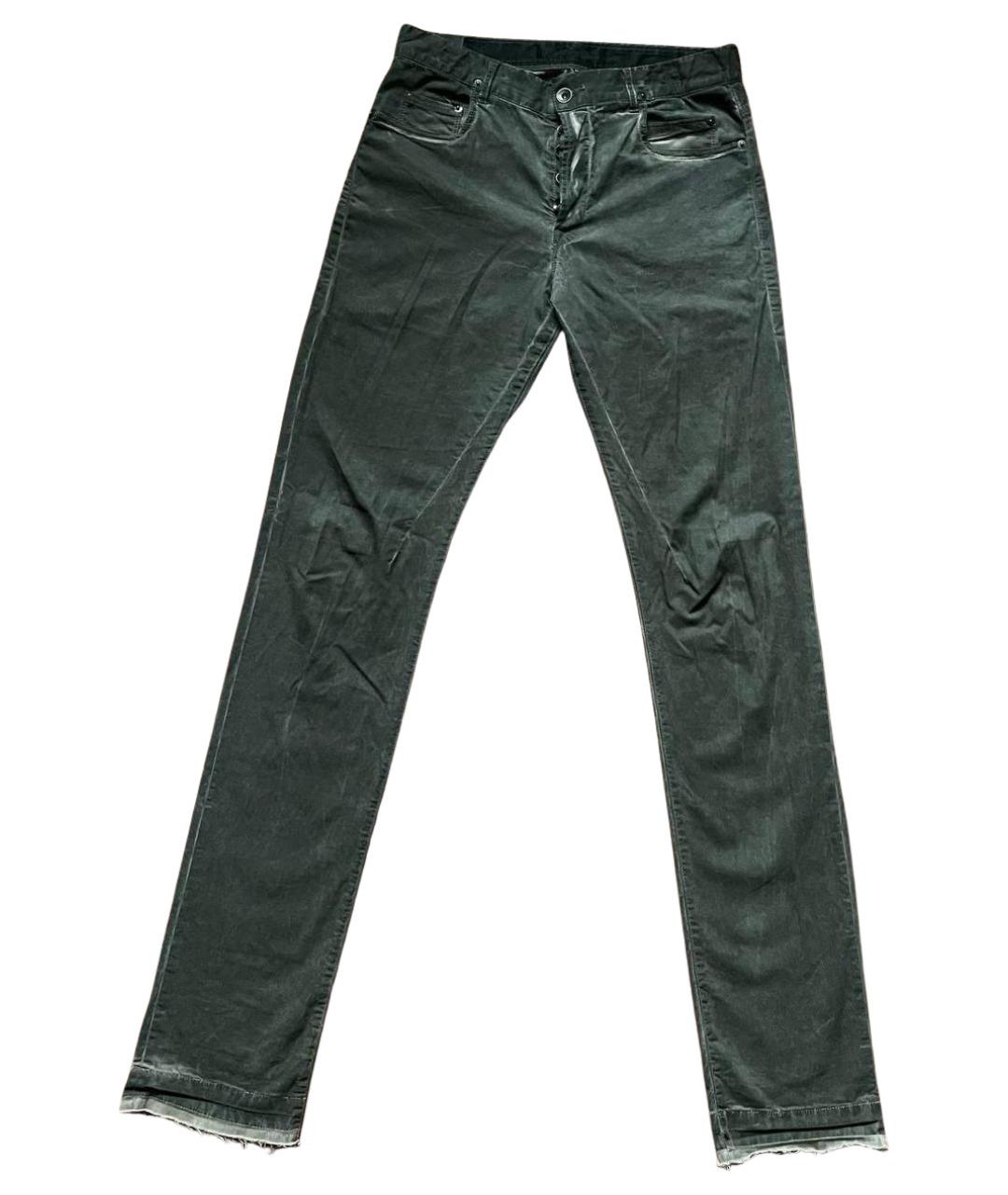 RICK OWENS DRKSHDW Антрацитовые хлопко-эластановые джинсы скинни, фото 1