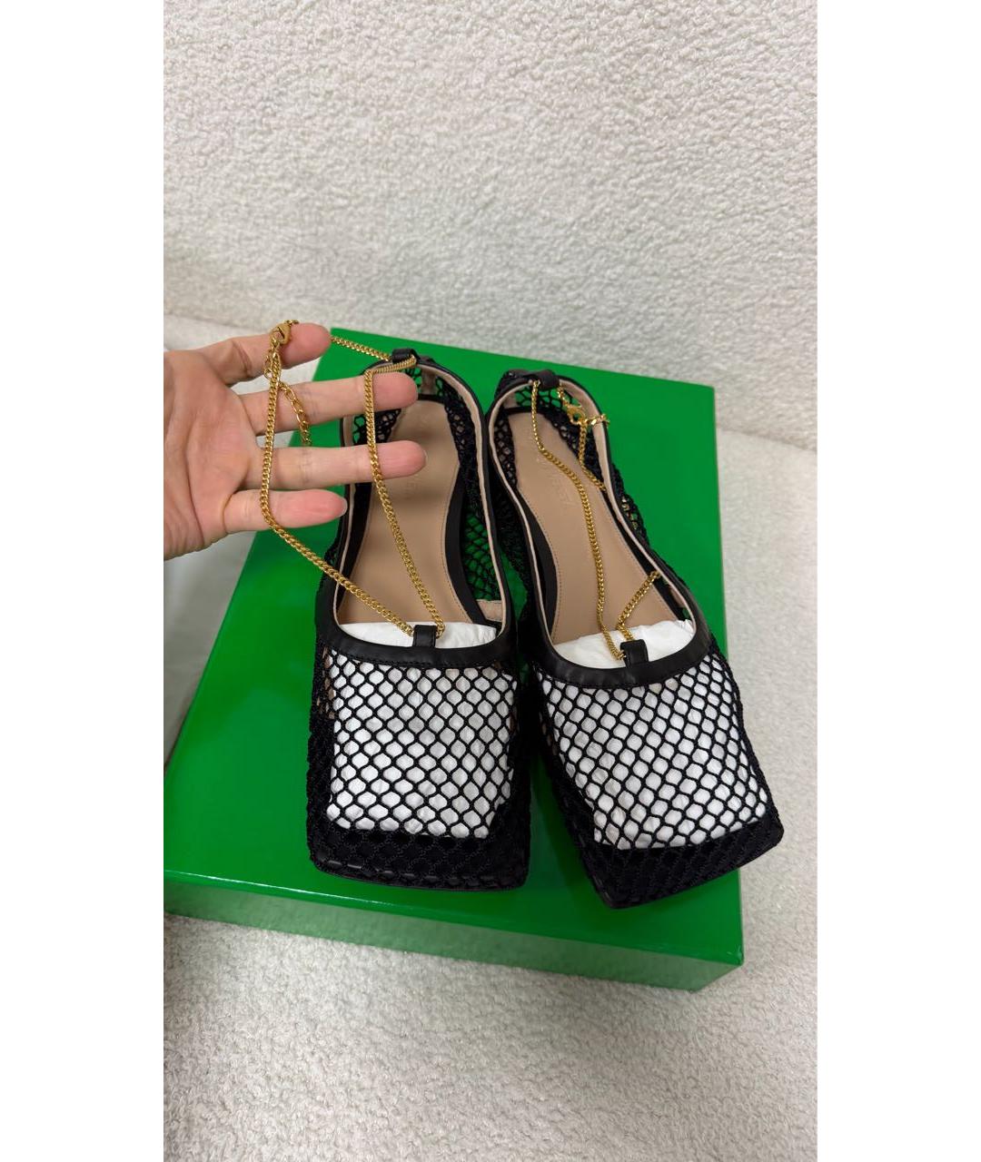 BOTTEGA VENETA Черные кожаные балетки, фото 3