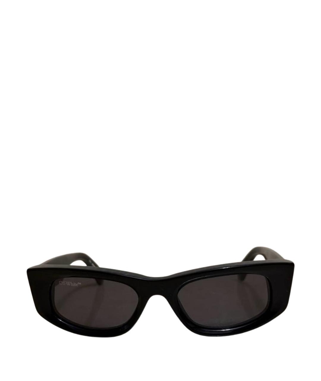 OFF-WHITE Черные пластиковые солнцезащитные очки, фото 1