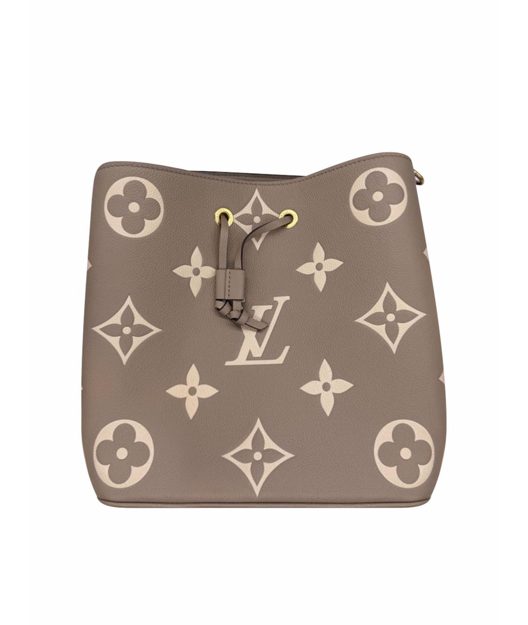 LOUIS VUITTON Бежевая кожаная сумка через плечо, фото 1