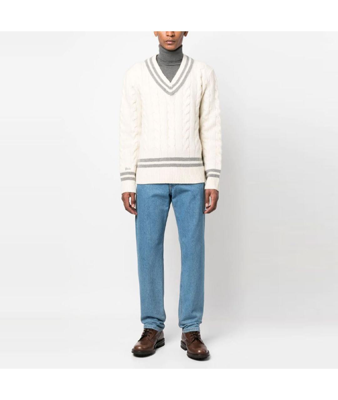 POLO RALPH LAUREN Белый кашемировый джемпер / свитер, фото 2